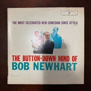 Vtg Bob Newhart "The Button-Down Mind Of Bob Newhart" Warner Bros Record Album